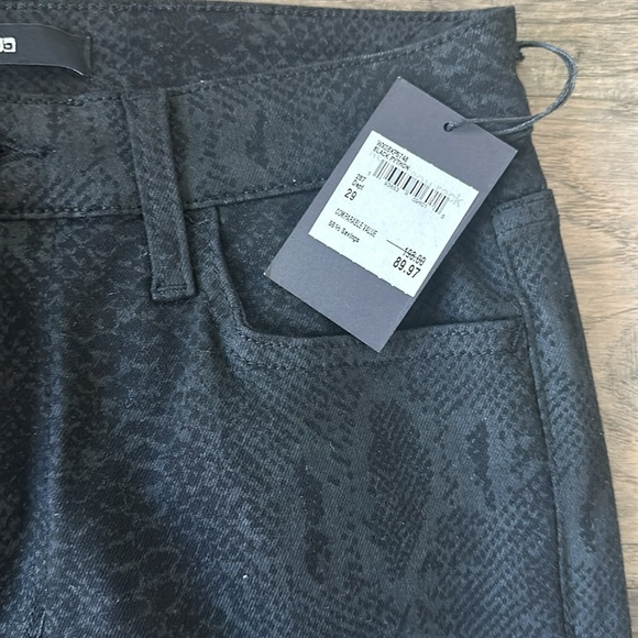 New with tags Joe’s Jeans black python print high rise skinny ankle jeans - Picture 3 of 5